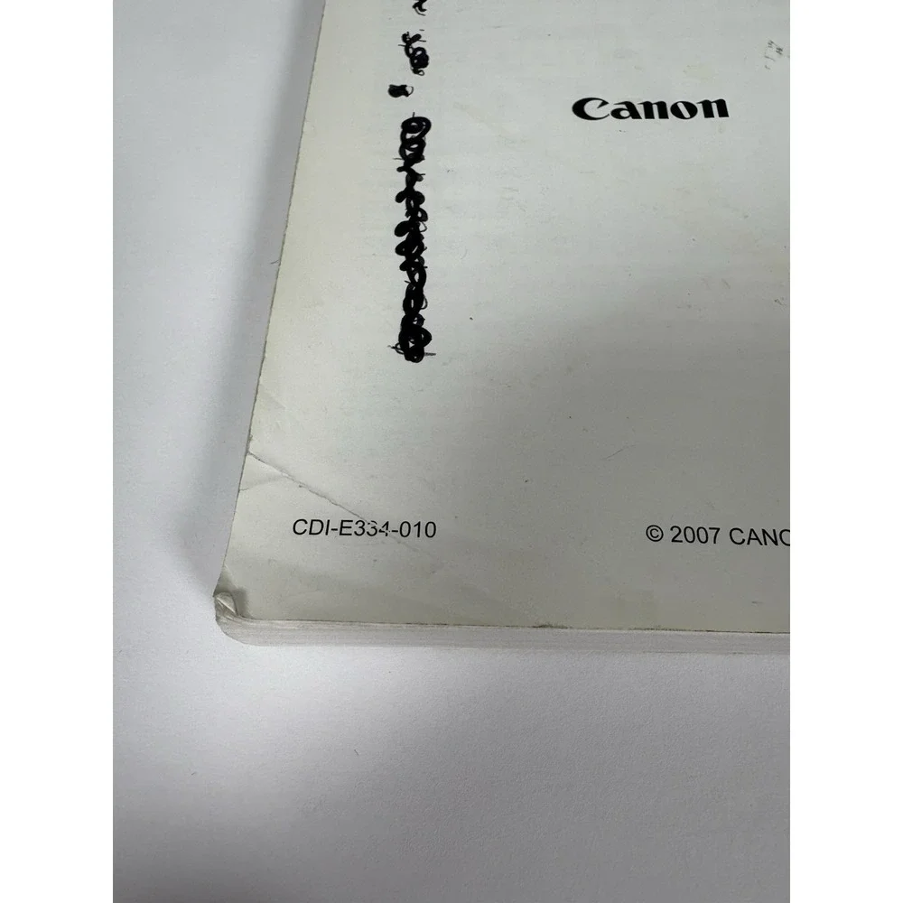 Canon PowerShot A720 IS Camera User Guide Manual OEM English CDI-E334